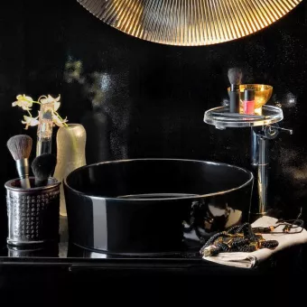 КЕРАМИЧЕСКАЯ РАКОВИНА 42 СМ LAUFEN KARTELL, ЧЕРНЫЙ ГЛЯНЦЕВЫЙ (H8123310201121)