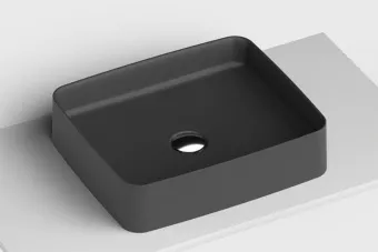 РАКОВИНА НАКЛАДНАЯ 45Х38 СМ GALASSIA SMART B, ЧЕРНЫЙ МАТОВЫЙ (7414NEMT)