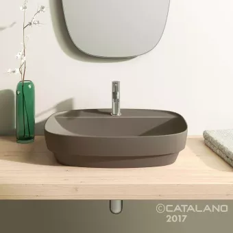 КЕРАМИЧЕСКАЯ РАКОВИНА 60 СМ CATALANO GREEN LUX, КОРИЧНЕВАЯ (160GRLXMS)