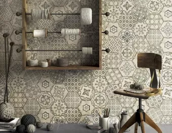 RAGNO RGL3 EDEN ESAGONA ROMANCE COTONE 18,2X21