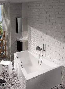 ВАННА АКРИЛОВАЯ RIHO DOPPIO RIGHT 180Х130 СМ (B033001005)