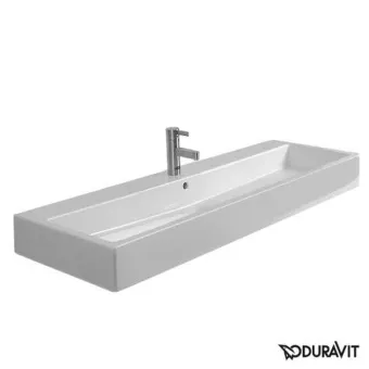 КЕРАМИЧЕСКАЯ РАКОВИНА 120 СМ DURAVIT VERO, БЕЛАЯ (0454120000)