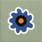 MUTINA MATTONELLE MARGHERITA FLOWER GREEN 20,5X20,5