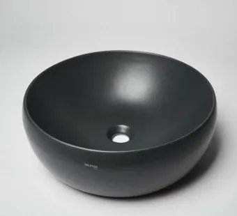 РАКОВИНА d48 СМ GALASSIA DREAM, ЧЕРНЫЙ МАТОВЫЙ (7333NEMT)