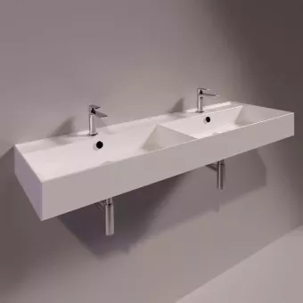 КЕРАМИЧЕСКАЯ РАКОВИНА 141 CМ SIMAS AGILE, MATTE MOKA (AG 141D)