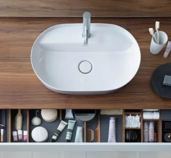 РАКОВИНА 70Х40 СМ DURAVIT LUV, БЕЛО-СЕРЫЙ (0380702300)