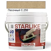 LITOKOL STARLIKE CLASSIC C.250 ПЕСОЧНЫЙ 5 кг ЭПОКСИДНАЯ ЗАТИРКА STRSBB0005