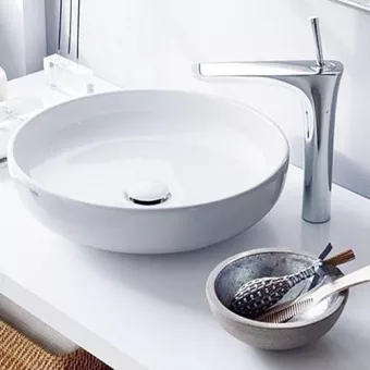 КЕРАМИЧЕСКАЯ РАКОВИНА 45 СМ CIELO SHUI, БЕЛЫЙ (SHBA45-BIANCO)