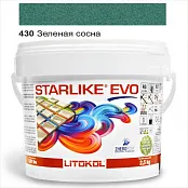 ЭПОКСИДНАЯ ЗАТИРКА LITOKOL STARLIKE EVO 430 ЗЕЛЕНАЯ СОСНА 2,5 КГ (STEVOVPN02.5)
