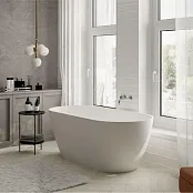 ВАННА ОТДЕЛЬНОСТОЯЩАЯ КАМЕННАЯ MIRAGGIO GREENLAND 168X80 СМ, БЕЛАЯ (0000273)