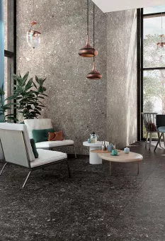 MIRAGE NORR SVART RR 03 NAT 60X60X0,9