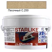 LITOKOL STARLIKE CLASSIC C.250 ПЕСОЧНЫЙ 1 кг ЭПОКСИДНАЯ ЗАТИРКА STRANT0001