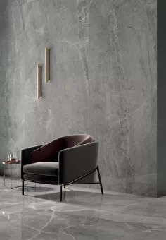 LEA CERAMICHE SLIMTECH SYNESTESIA GRAY MARBLE SMOOTH LS8S520 120X120