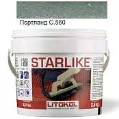 LITOKOL STARLIKE CLASSIC C.560 ПОРТЛАНД 2,5 кг ЭПОКСИДНАЯ ЗАТИРКА STRGPT02.5