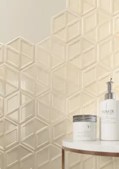 PARADYZ ILLUSION BEIGE HEKSAGON STR 17,1X19,8X0,9