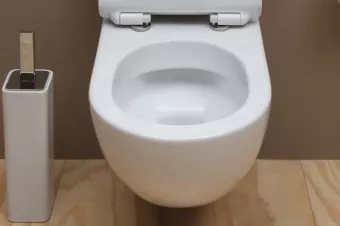 ПОДВЕСНОЙ БЕЗОБОДКОВЫЙ УКОРОЧЕННЫЙ УНИТАЗ FLAMINIA MINIAPP GOCLEAN, ARGILLA (AP119G)