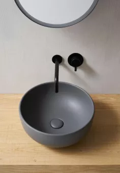 КЕРАМИЧЕСКАЯ РАКОВИНА 40 СМ CIELO SHUI, ТЕМНО-СЕРЫЙ (SHBA40-BA)