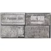 CIR ROAD SIGNS MIX WALL STREET 10x20