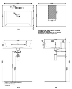 КЕРАМИЧЕСКАЯ РАКОВИНА 60 СМ CIELO SMILE, БЕЛЫЙ (SMLAA60-BIANCO)