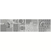 CIR INSERTO PATTERN GREY 20x20