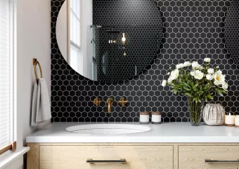 KOTTO H 6022 HEXAGON GRAFIT BLACK 29,5X29,5X0,9