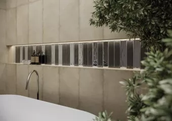 PARADYZ CEGIELKA UNIWERSALNА OLIVE MURANO MOZAIKA NACINANA 19,8X29,8