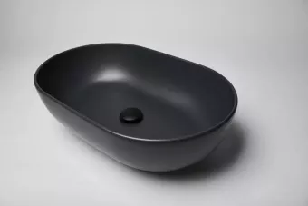 РАКОВИНА 60Х38 СМ GALASSIA DREAM, ЧЕРНЫЙ МАТОВЫЙ (7308NEMT)