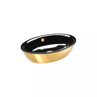 КЕРАМИЧЕСКАЯ РАКОВИНА 60 СМ CATALANO GOLD&SILVER, GOLD/BLACK (160VLNNO)