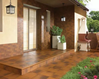 PARADYZ KLINKIER SEMIR BROWN PLYTKA BAZOWA STRUKTURALNA 30x30X0,85