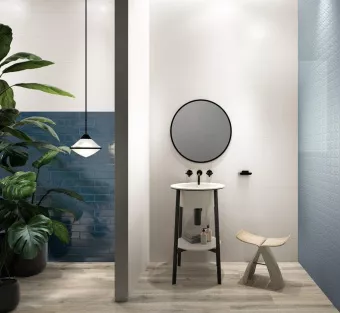 SANTAGOSTINO CERAMICA DECORLINE DECORWALL WHITE RECT 25X75X0,94