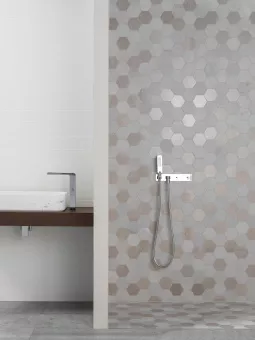 LANTIC COLONIAL WORLD G126 HEXAGON TEXTURE GREY 29.9X25.9