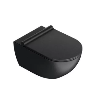 ПОДВЕСНОЙ БЕЗОБОДКОВЫЙ УНИТАЗ CATALANO SFERA NEWFLUSH, NERO SATINATO (1VSF54RNS)