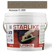 LITOKOL STARLIKE CLASSIC C.300 АСИЗА 2,5 кг ЭПОКСИДНАЯ ЗАТИРКА STRASS02.5