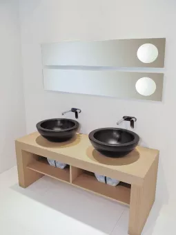 КЕРАМИЧЕСКАЯ РАКОВИНА 52 СМ FLAMINIA FONTE FONTANA, GRAPHITE (FN52L)