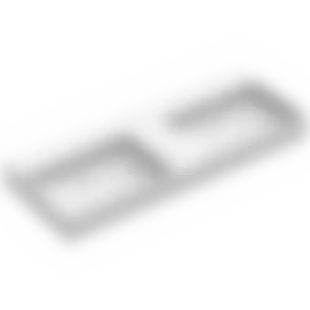 КЕРАМИЧЕСКАЯ ДВОЙНАЯ РАКОВИНА 120Х47 СМ CATALANO PREMIUM, BIANCO LUCIDO (112VPUPD00)