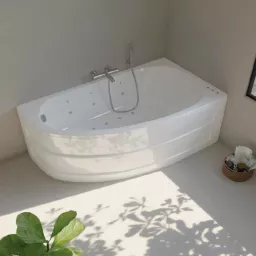 ГИДРОМАССАЖНАЯ АКРИЛОВАЯ ВАННА SANYCCES TRIPOLI DS CONFORT RIGHT 160Х90 СМ, БЕЛАЯ (BN129DSD)