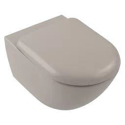 ПОДВЕСНОЙ БЕЗОБОДКОВЫЙ УНИТАЗ VILLEROY&BOCH ANTAO СО СМЫВОМ TWISTFLUSH, ALMOND (4674T0AM)