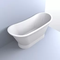 ВАННА КАМЕННАЯ FANCY MARBLE NEWTON 160Х66 СМ, БЕЛАЯ МАТОВЫЙ (90160103)