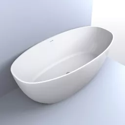 ВАННА КАМЕННАЯ FANCY MARBLE MATEO 180Х87 СМ, БЕЛАЯ МАТОВЫЙ (18180103)