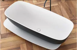 ВАННА ИЗ ИСКУССТВЕННОГО КАМНЯ KOLPA SAN MILO-FS 174X75 СМ BLACK (3838987 592440)