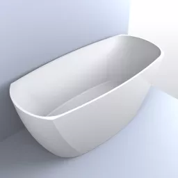 ВАННА КАМЕННАЯ FANCY MARBLE ALBERT 174Х78 СМ, БЕЛАЯ МАТОВЫЙ (10175003)