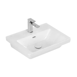 РАКОВИНА 55Х44 VILLEROY&BOCH SUBWAY 3.0, WHITE ALPIN (4A70F401)