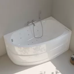 ГИДРОМАССАЖНАЯ АКРИЛОВАЯ ВАННА SANYCCES TRIPOLI ELEGANCE RIGHT 160Х90 СМ, БЕЛАЯ (BN129ED)