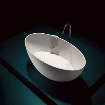 ВАННА КАМЕННАЯ GRUPPO TREESSE BALI 160Х85 СМ, БЕЛАЯ (V026BL)