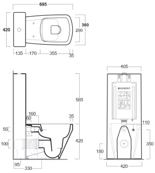 УНИТАЗ-КОМПАКТ SIMAS BADEN BADEN (BB 01/CT 09)