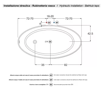 ВАННА КАМЕННАЯ GRUPPO TREESSE BALI 160Х85 СМ, БЕЛАЯ (V026BL)