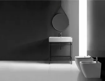 РАКОВИНА 81Х46 СМ GALASSIA MEG11, БЕЛЫЙ (8973)