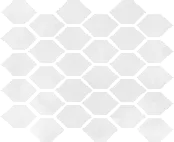 NOWA GALA AQUAMARINA WHITE HEKSAGON POL 27X32X0,85