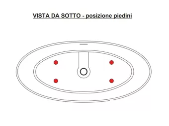 ВАННА КАМЕННАЯ GRUPPO TREESSE ALMA 175Х80 СМ, БЕЛАЯ МАТОВЫЙ (V015BO)