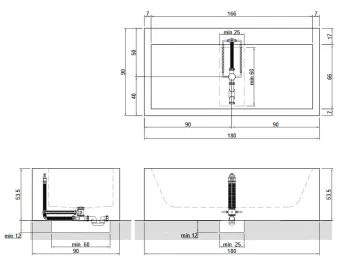ВАННА УГЛОВАЯ ANTONIO LUPI BIBLIO 180X90 СМ (BIBLIO23-2)